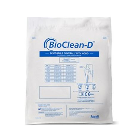 Nitritex BioClean™-D steril kezeslábas védőruha kapucnival